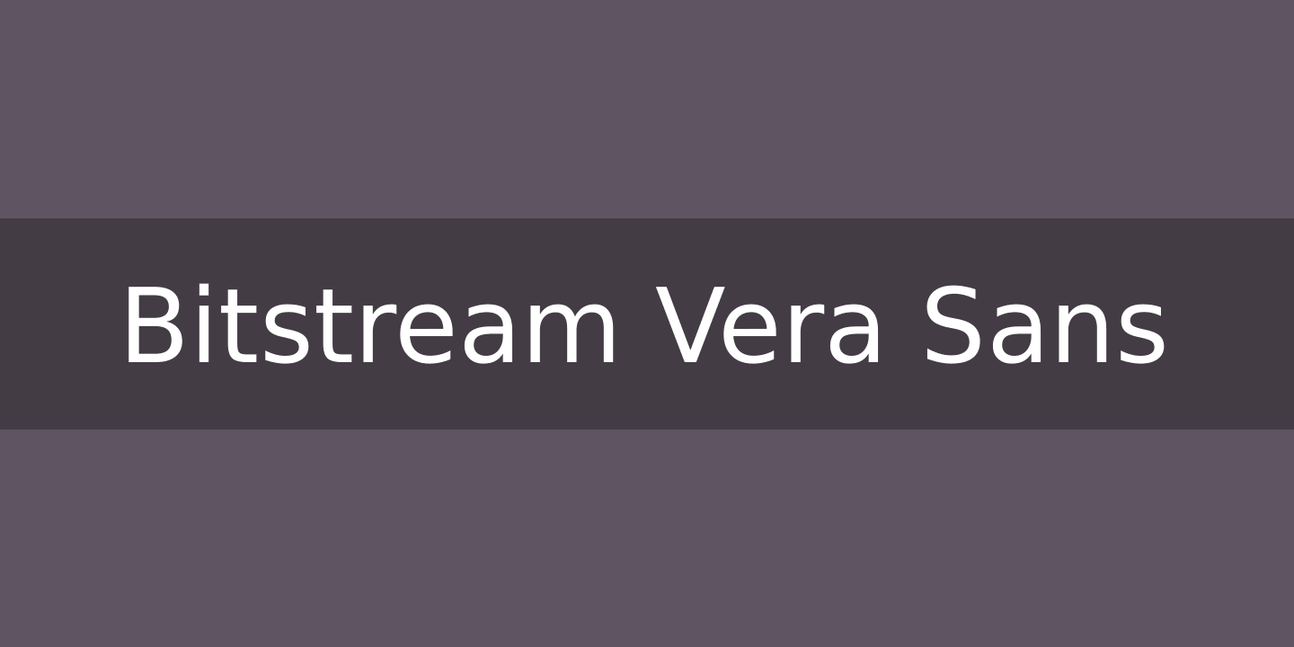 Ejemplo de fuente Bitstream Vera Sans